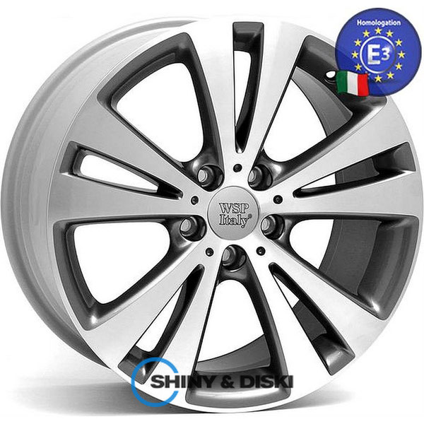 Купити диски WSP Italy Volkswagen W445 Hamamet Anthracite Polished R16 W7 PCD5x112 ET45 DIA57.1