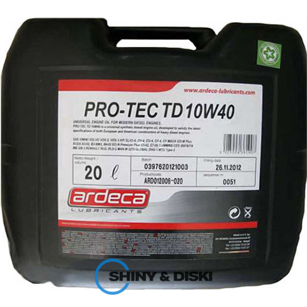 Купити мастило Ardeca Pro-Tec TD 10W-40 (20л)