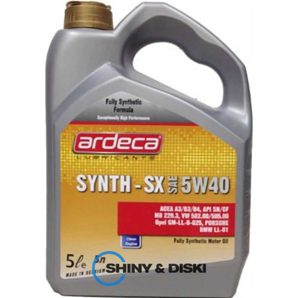 Купити мастило Ardeca SYNTH-SX 5W-40 (5л)
