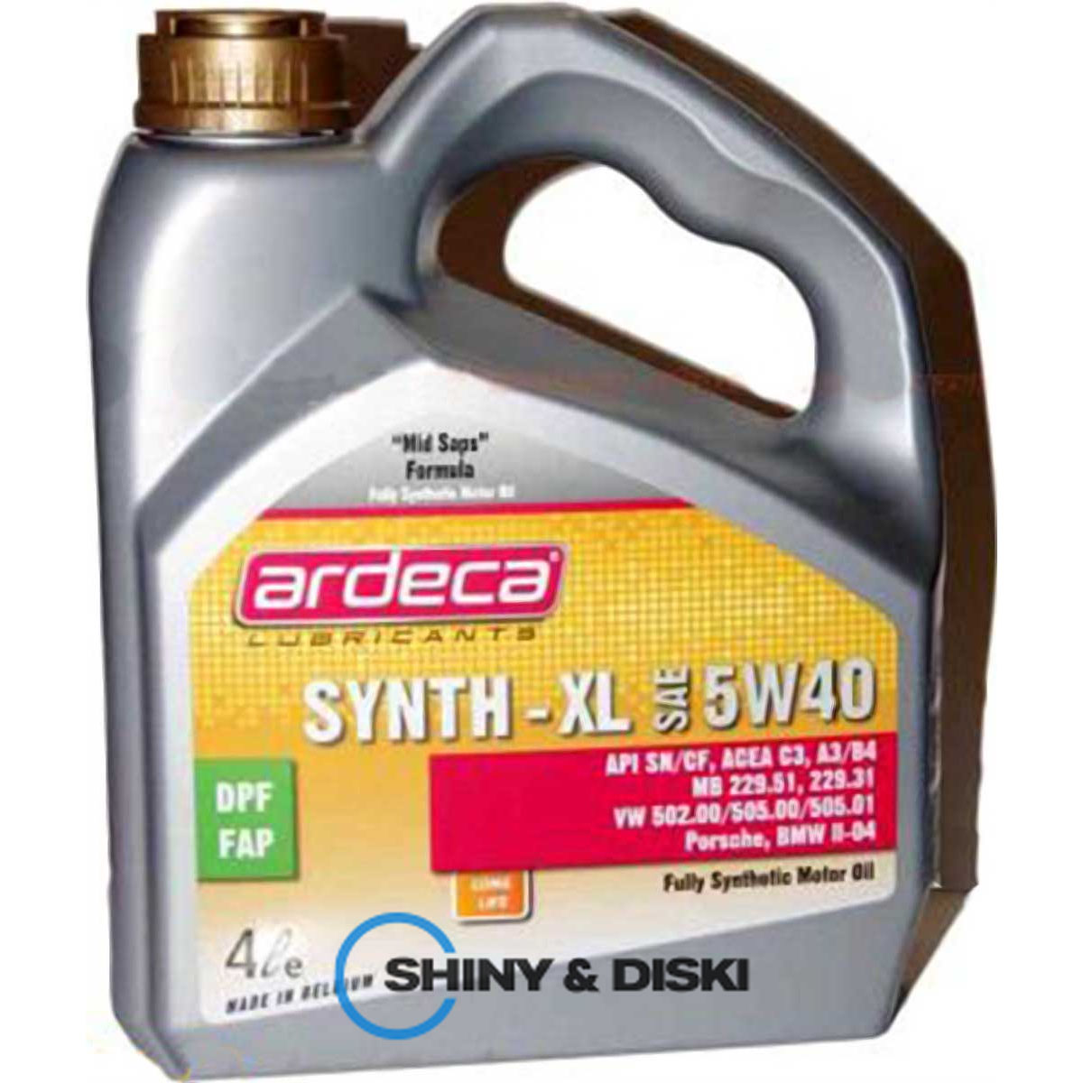 ardeca synth-xl 5w-40 (4л)