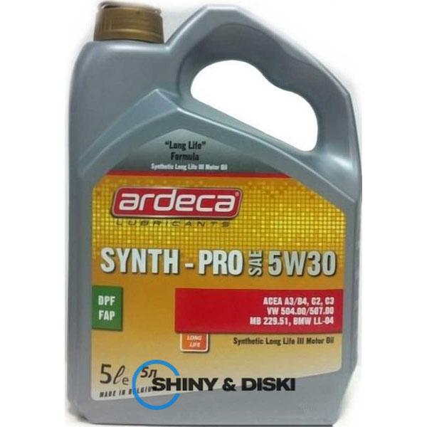 Купити мастило Ardeca Synth-Pro 5W-30 (5л)