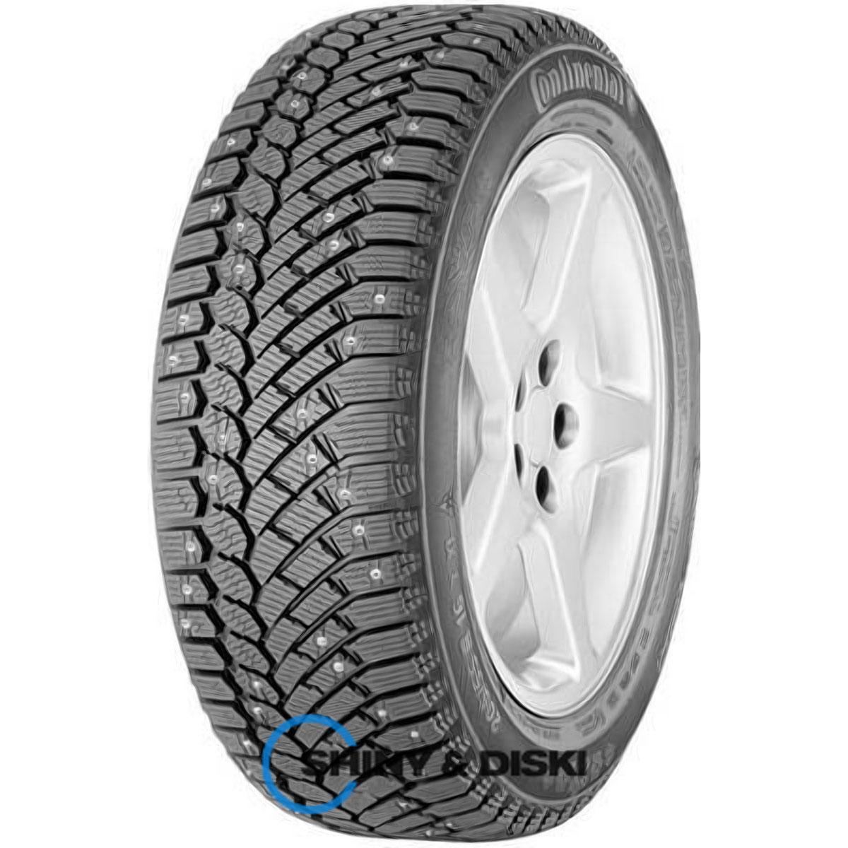 continental contiicecontact 185/70 r14 92t (шип)