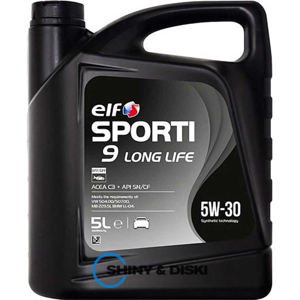 Купить масло ELF SPORTI 9 5W-30 A5/B5 (5л)