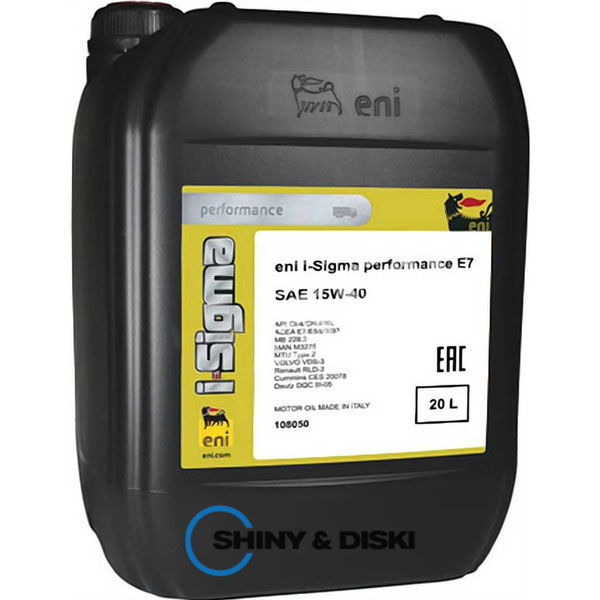 Купить масло Eni i-Sigma Performance E3 15W-40 (20л)