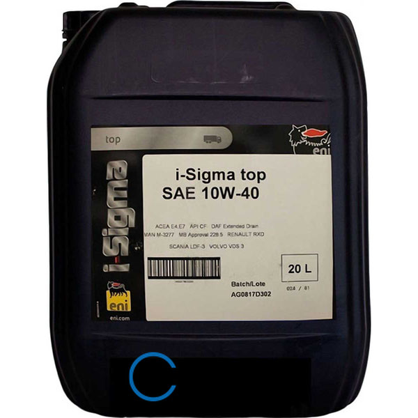Купить масло Eni i-Sigma top 10W-40 (20л)