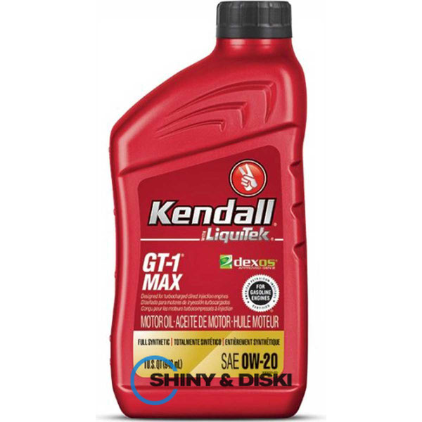 Купити мастило Kendall GT-1 Max Premium Full Synthetic 0W-20 (0.946 л)