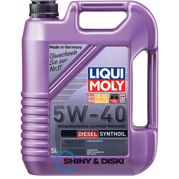 Купить масло Liqui Moly Diesel Synthoil 5W-40 (5л)