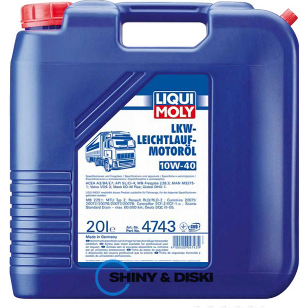 Купить масло Liqui Moly LKW-Leichtlauf-Motoroil 10W-40 (20л)