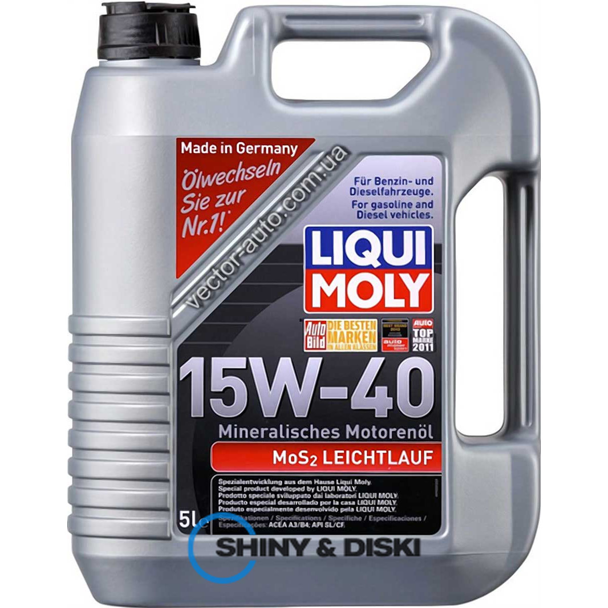 liqui moly mos2 leichtlauf 15w-40 (5л)