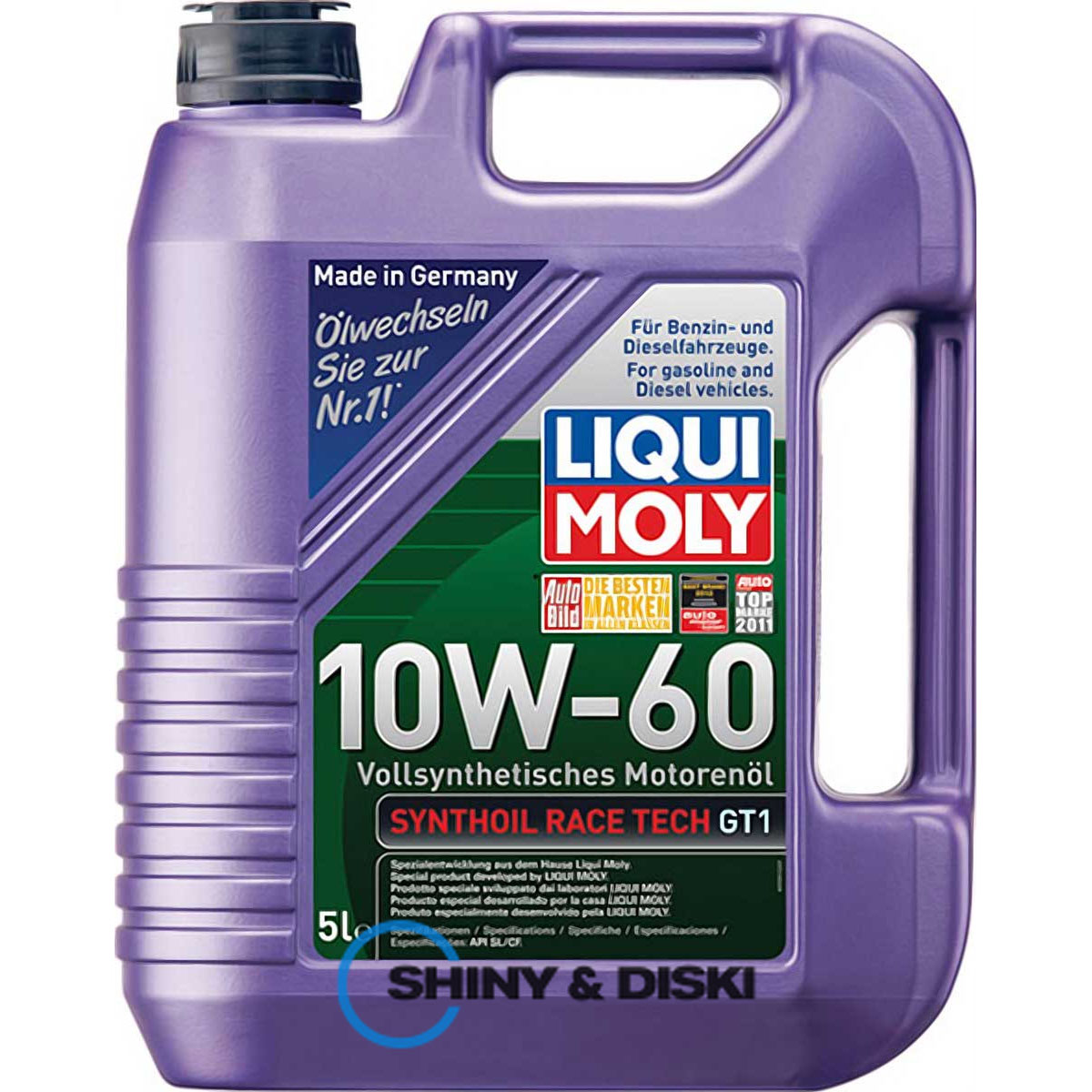liqui moly synthoil race tech gt1 10w-60 (5л)