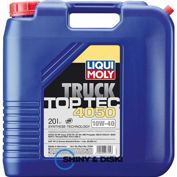 Купити мастило Liqui Moly Top Tec Truck 4050 10W-40 (20л)