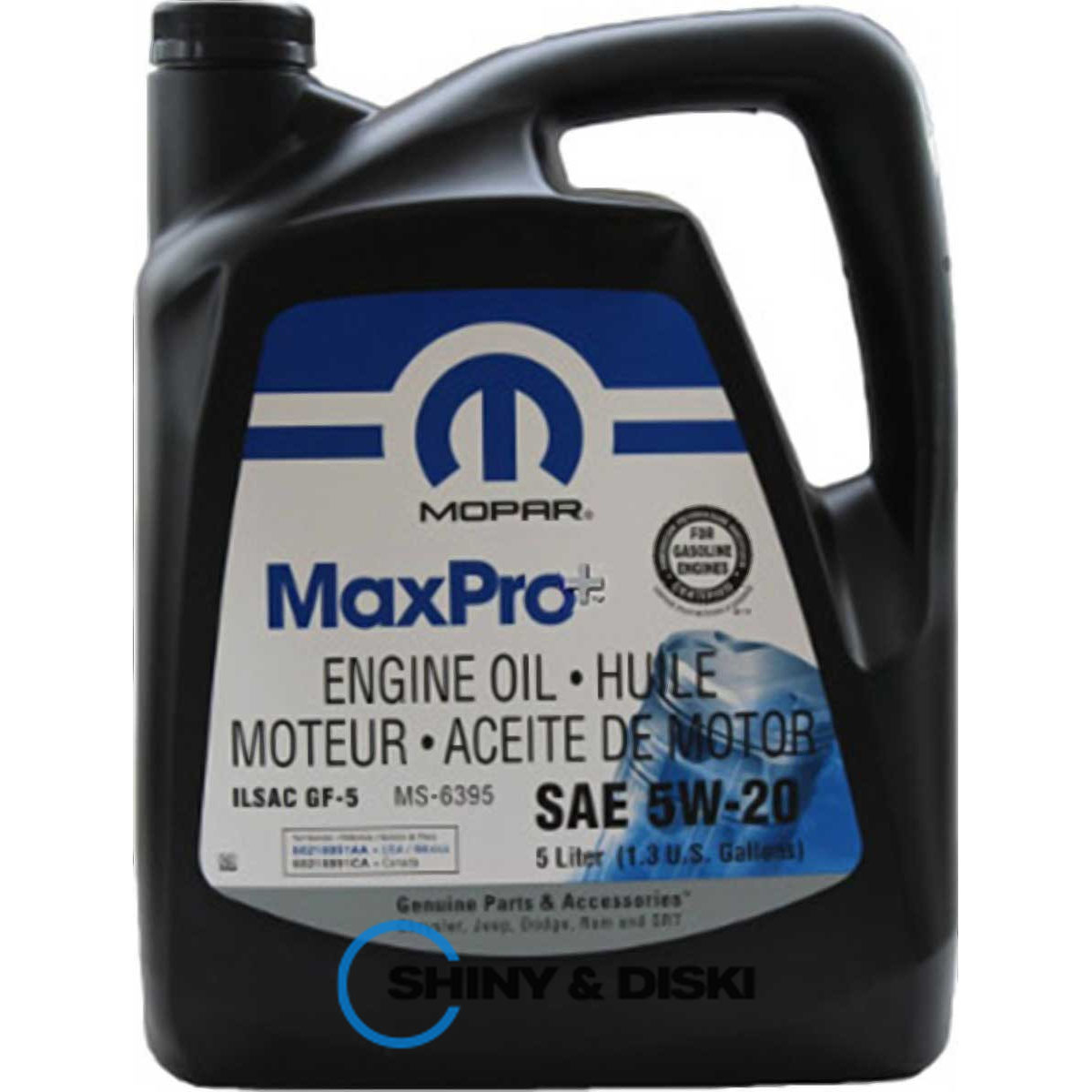 mopar maxpro+ sae 0w-20 engine oil (5л)