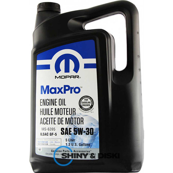 Купить масло Mopar MaxPro 5W-30 (5л)