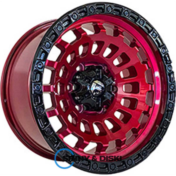 Купити диски Off Road Wheels OW1025 Red Black Lip Black Rivets