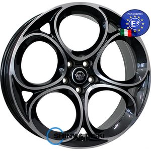 WSP Italy Alfa Romeo (W262) Sankt Moritz Glossy Black Polished R20 W8.5 PCD5x110 ET31 DIA65.1