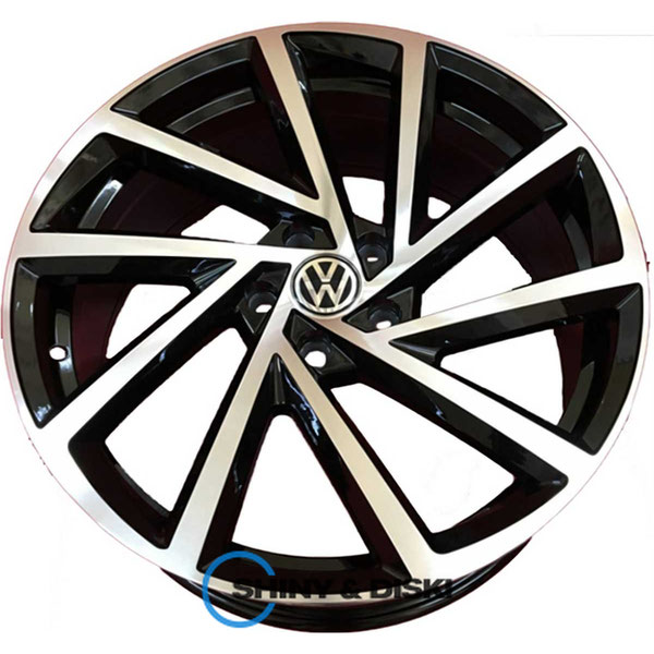 Купить диски Replica Volkswagen VV5329 BKF R19 W8 PCD5x112 ET45 DIA57.1