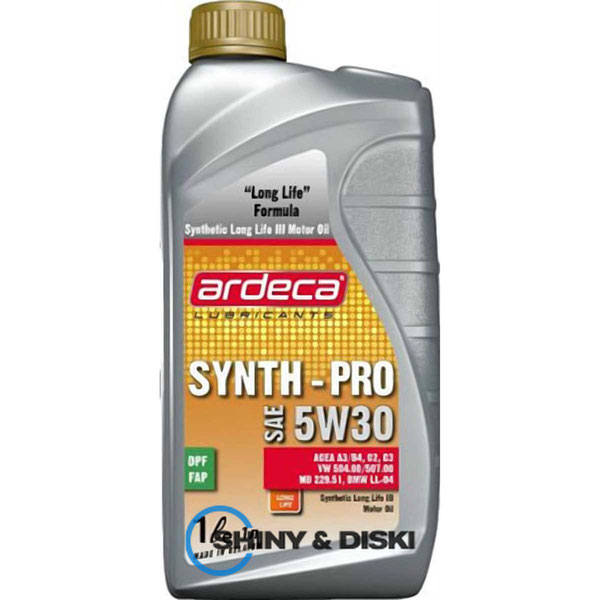 Купити мастило Ardeca Synth-Pro 5W-30 (1л)