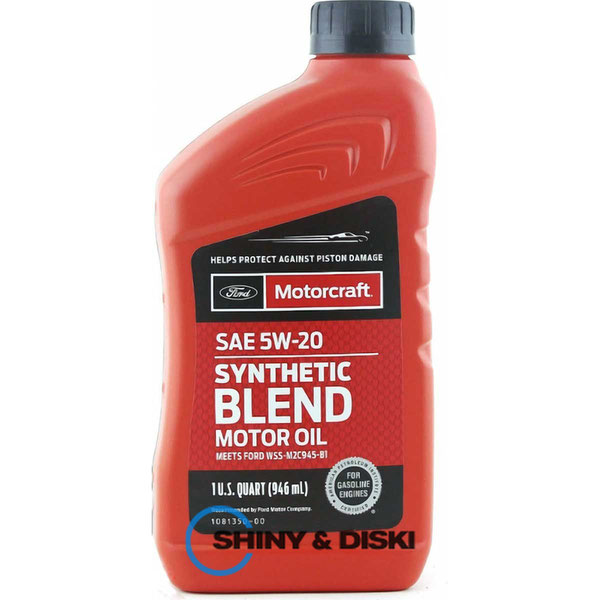 Купити мастило Motorcraft Synthetic Blend Motor Oil SAE 5W-20 (1л)