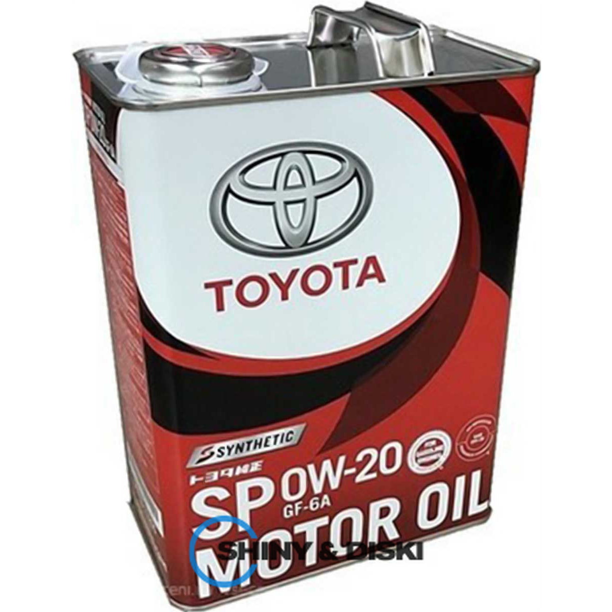 toyota synthetic motor oil 0w-20 sp/gf-6a (4л)