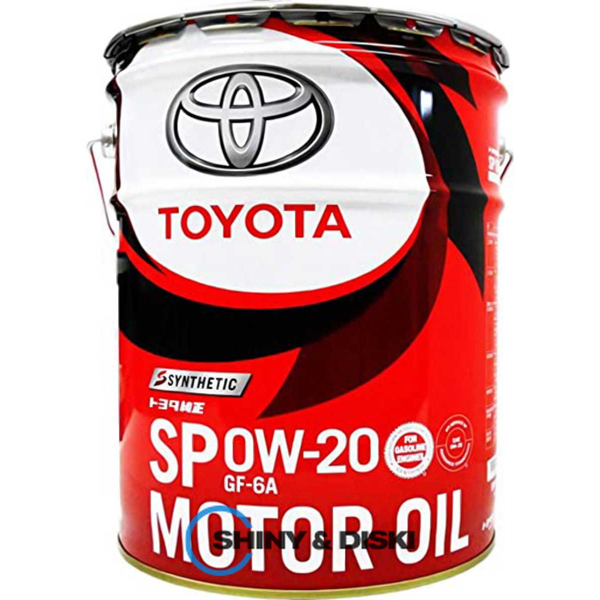toyota synthetic motor oil 0w-20 sp/gf-6a (20л)
