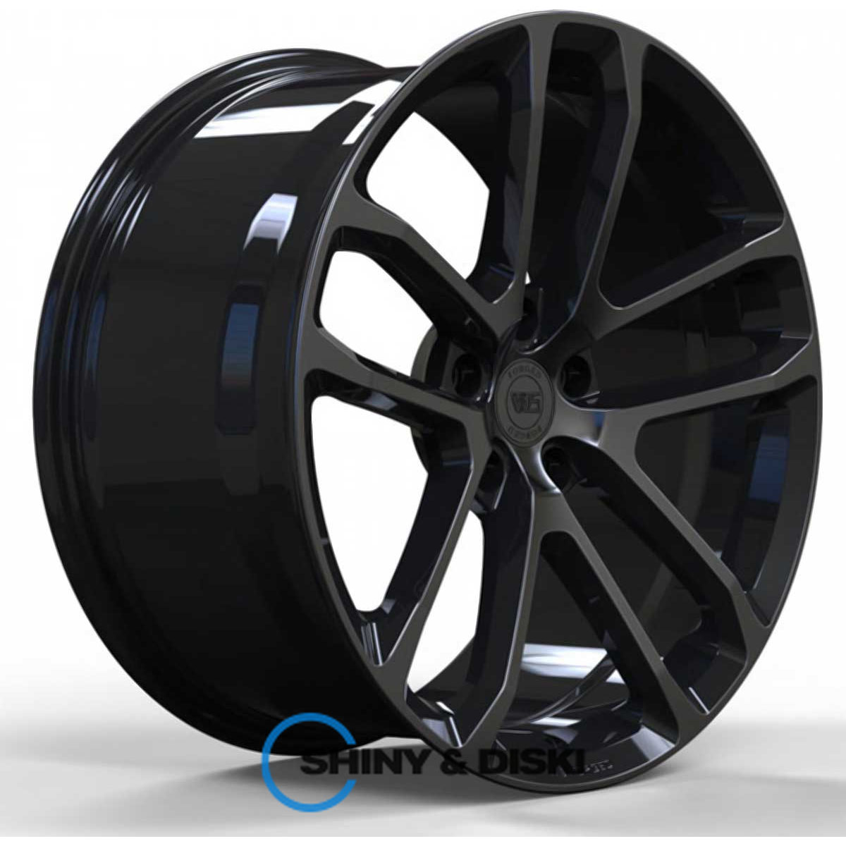 ws forged ws089c gloss black with dark machined face