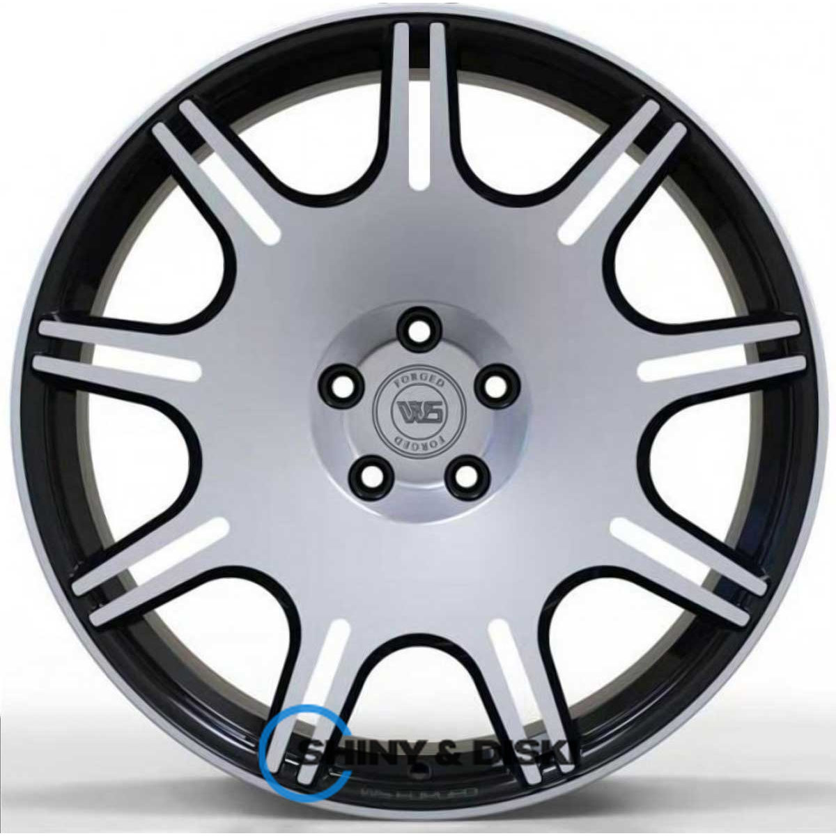 ws forged ws1249 gloss black with machined face r20 w10 pcd5x112 et35 dia66.6