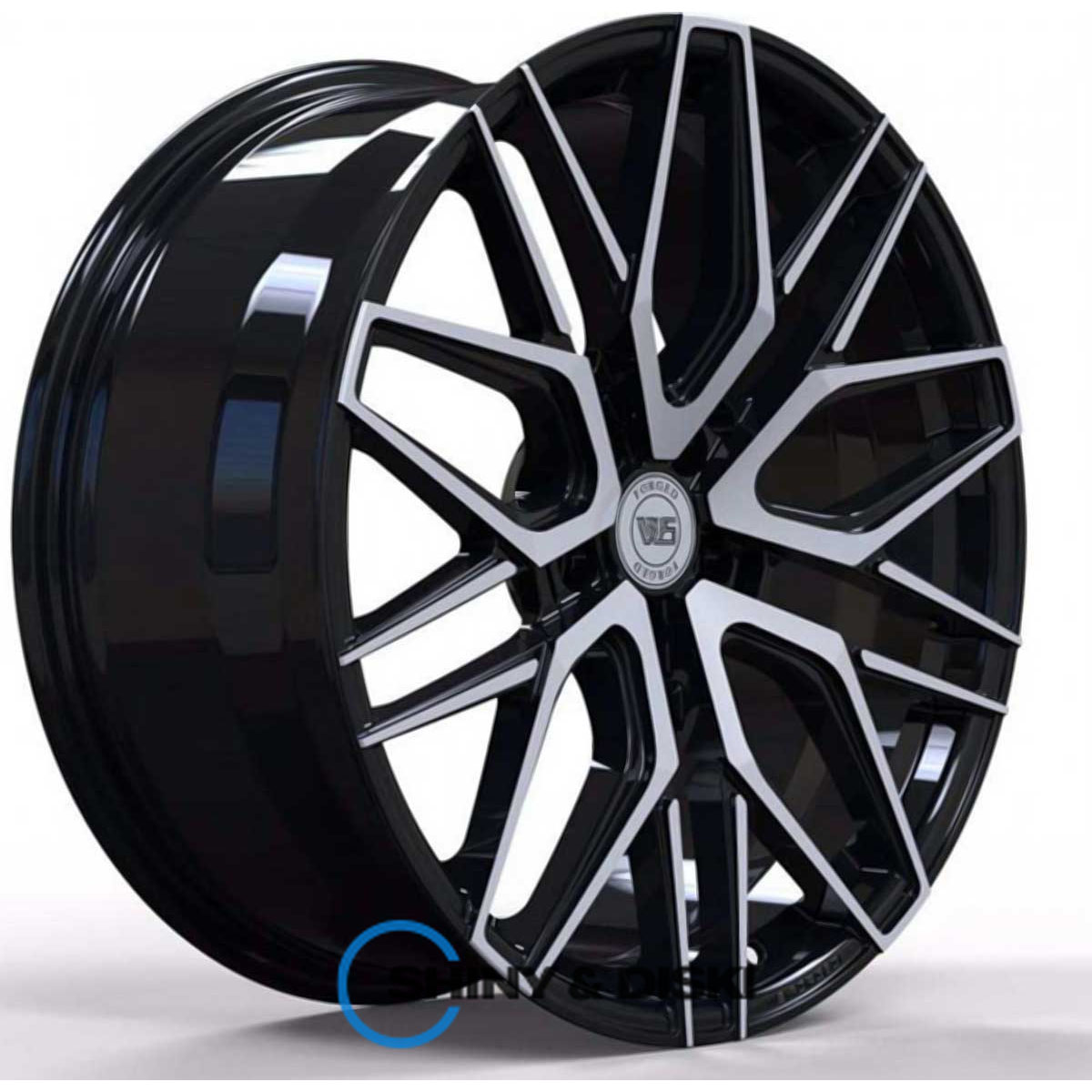 ws forged ws1281 gloss black with machined face r20 w9 pcd5x112 et35 dia66.5
