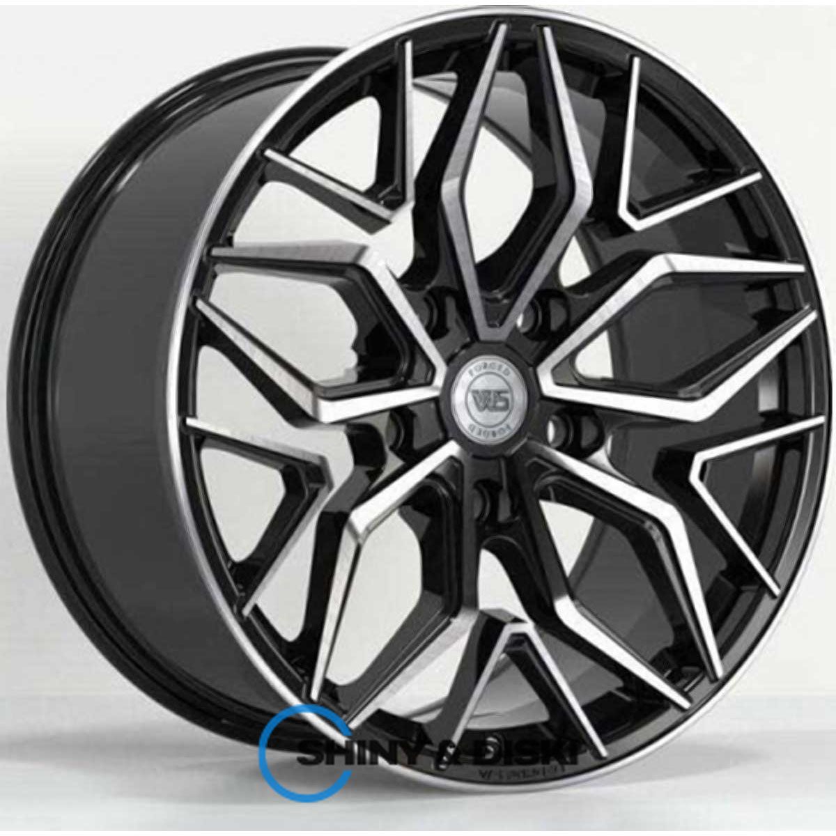 ws forged ws2154 gloss black with machined face r20 w10 pcd5x150 et45 dia110.1