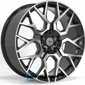 WS Forged WS2165 Gloss Black With Dark Machined Face R22 W9 PCD5x150 ET45 DIA110.1
