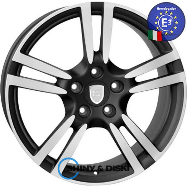 Купить диски WSP Italy Porsche (W1054) Saturn Dull Black Polished R20 W11 PCD5x130 ET68 DIA71.6