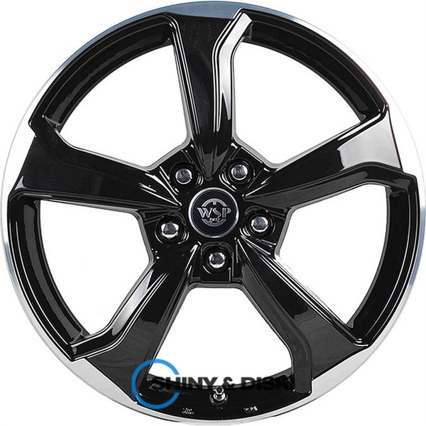 Купити диски WSP Italy Audi (WD005) Formentera Glossy Black Polished R18 W7 PCD5x112 ET43 DIA57.1