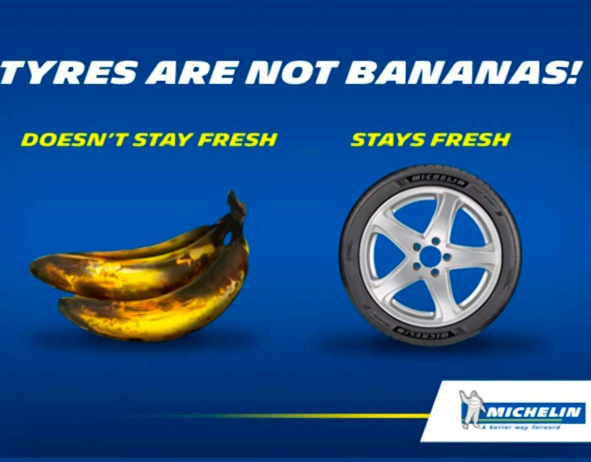 Щекотливая тема: срок годности шин или акция Michelin «Шины не бананы».